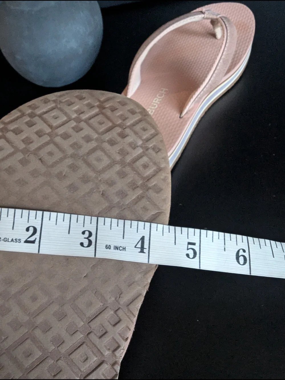 Tory Burch Blush Pink Platform Thong Sandals